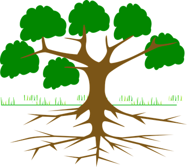 Tree Branches Root Eco Ecology Nature Plan - Arbol De Problemas Para Llenar (379x340), Png Download