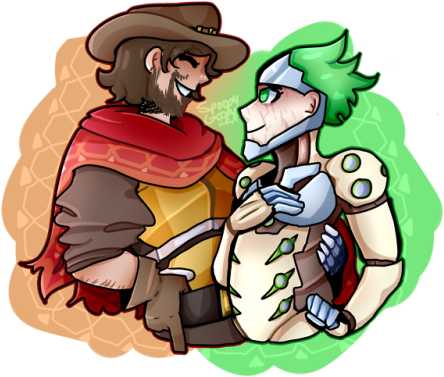 Mcgenji - Cartoon (500x399), Png Download