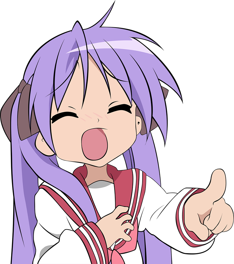 Lucky Star's Strength Isn't Humor - Lucky Star Kagami Render (800x900), Png Download