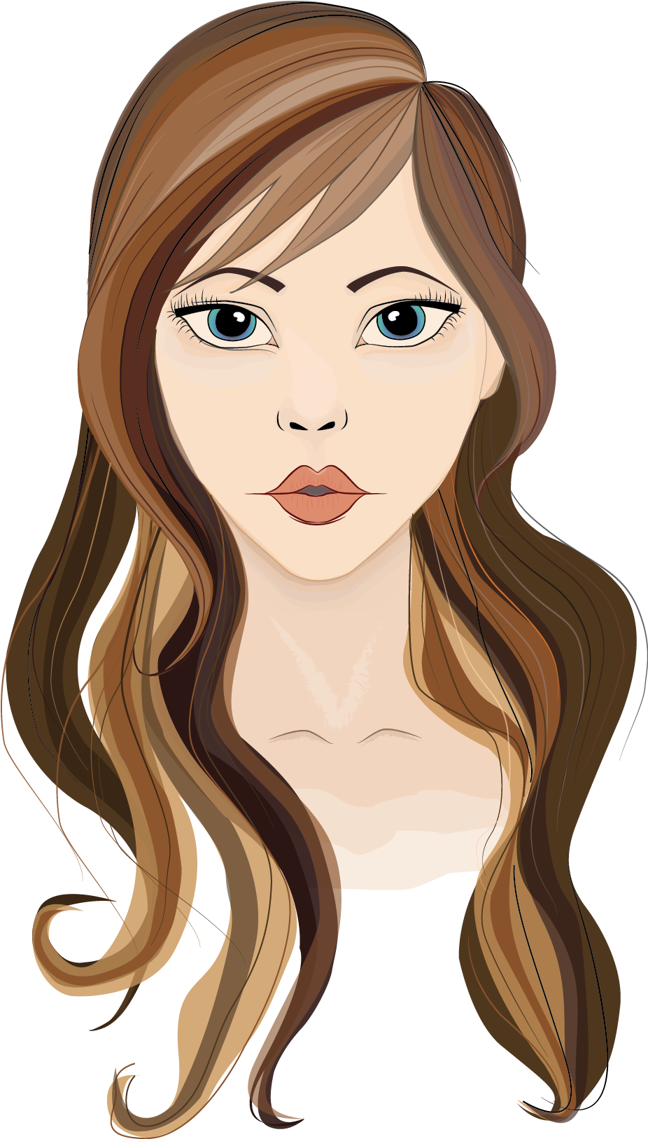 #illustrator #visage #face - Illustration (1050x1625), Png Download