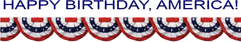 4th July - 4th Of July Transparent (800x170), Png Download