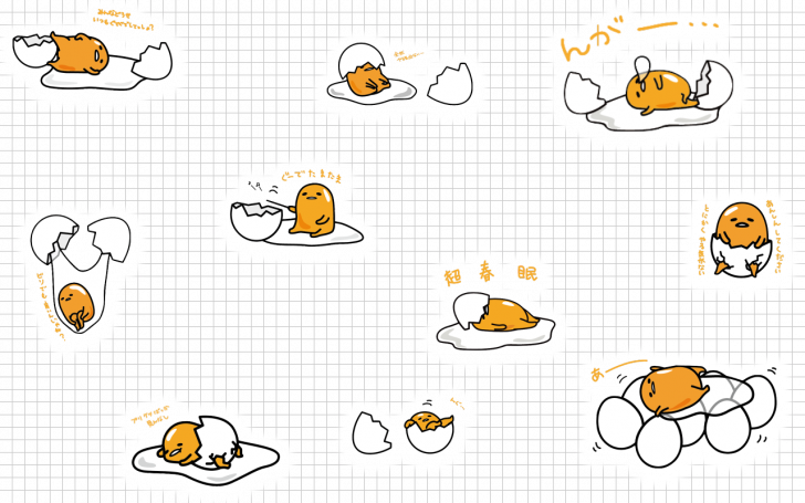 Gudetama Wallpaper Desktop (728x455), Png Download