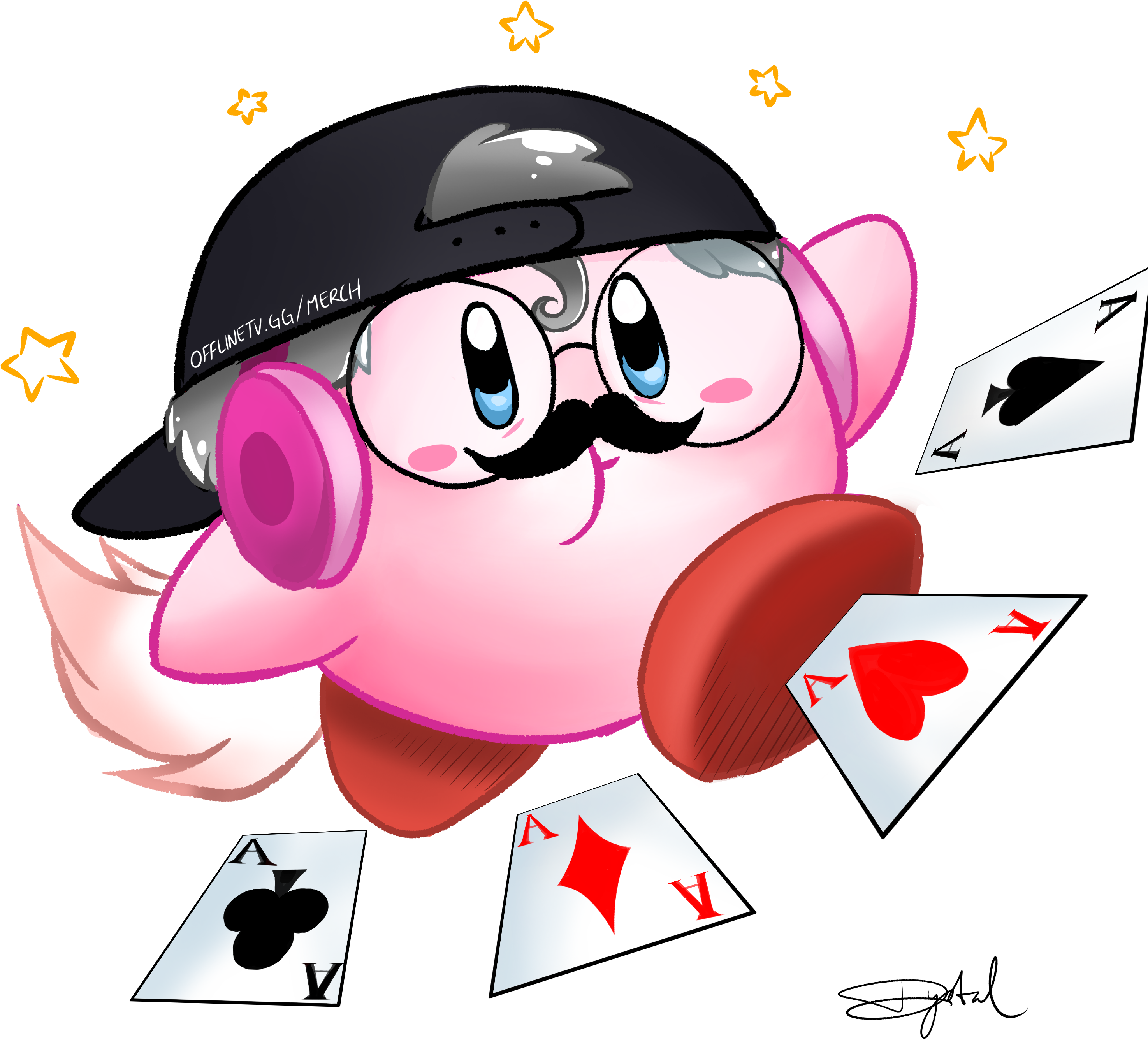 Artofflinetv Kirby - Lilypichu Kirby (3150x2800), Png Download