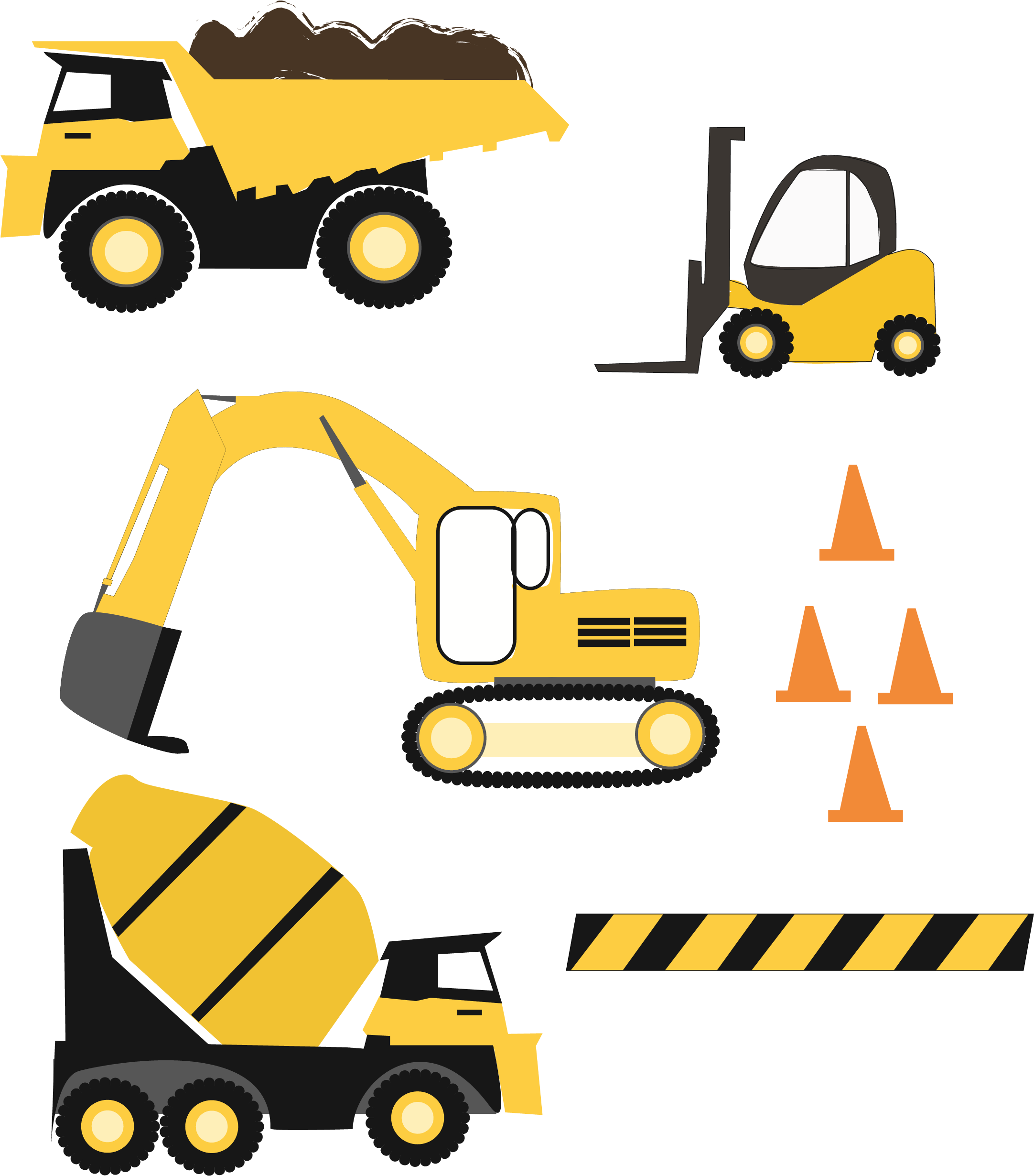 Construction Trucks Svg Files Example Image (2550x3300), Png Download