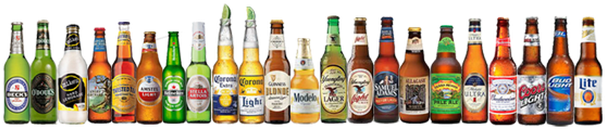 Bottled Beer We Carry - Beer (909x199), Png Download