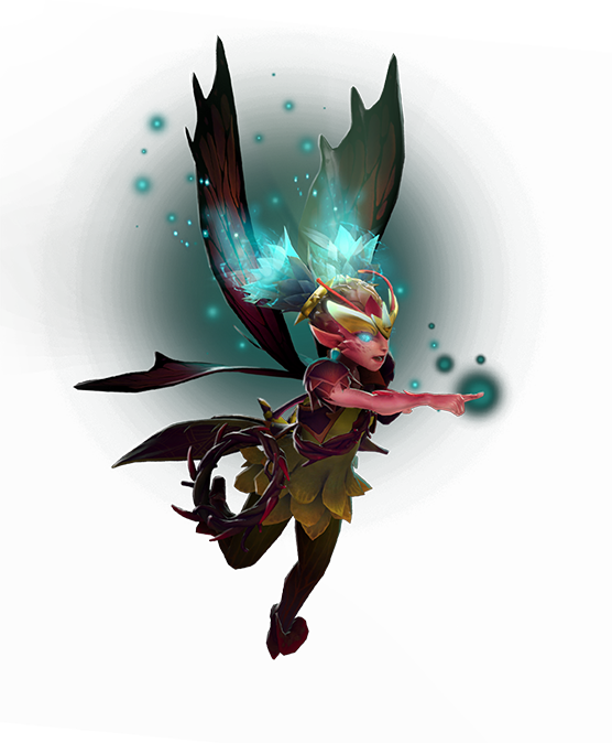 Hearts Of Misrule - Dark Willow Imortal Treasure 3 (556x674), Png Download