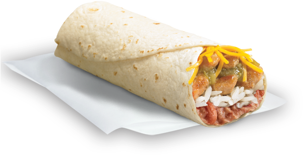 Spicy Grilled Chicken Burrito Del Taco (716x400), Png Download