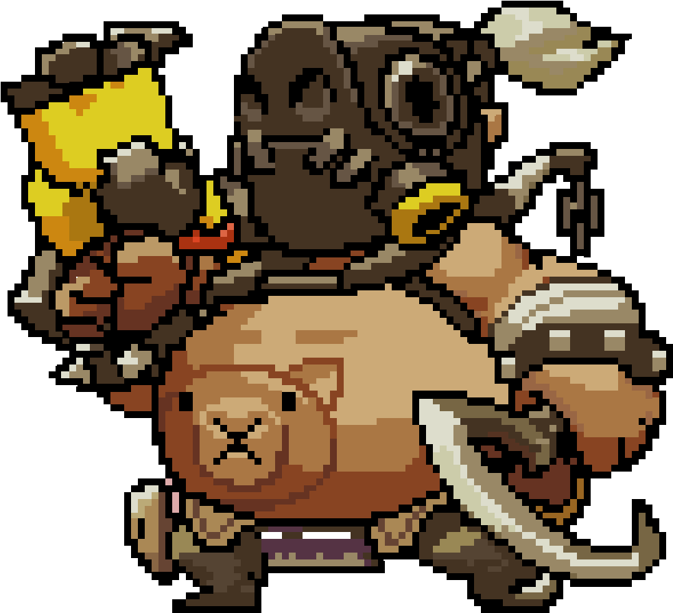 Roadhog Pixel Spray - Overwatch 8 Bit Png (1000x1000), Png Download