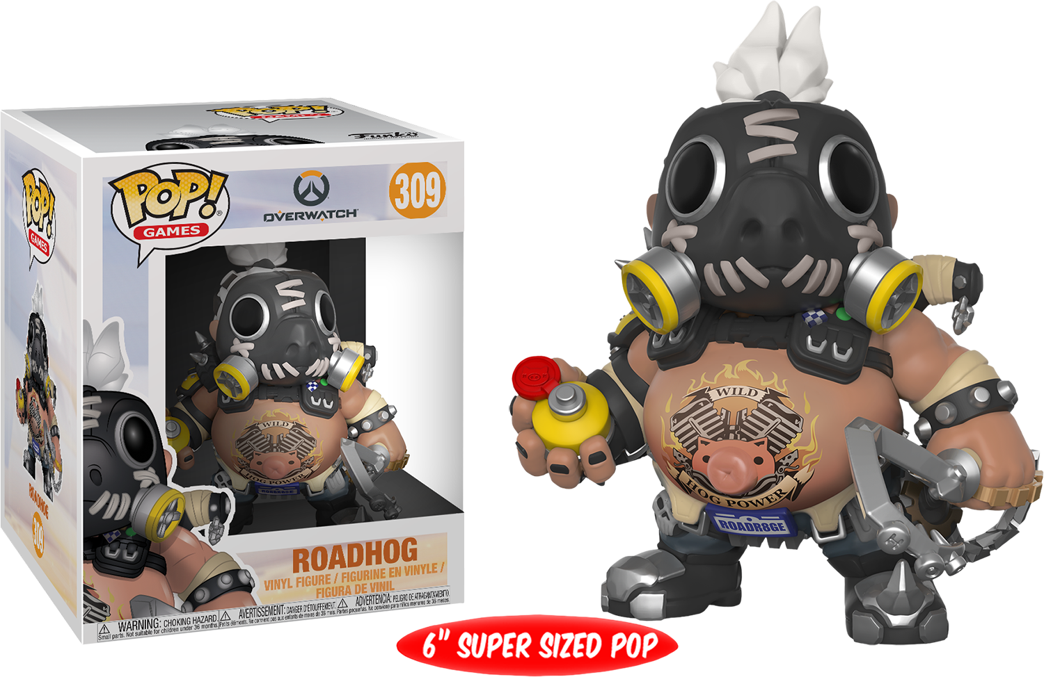 Overwatch - Overwatch Funko Pop Roadhog (1500x974), Png Download