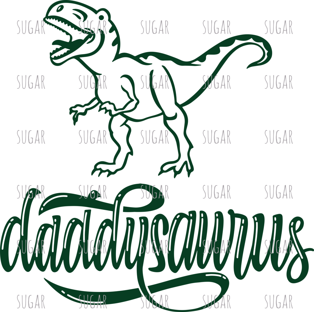 Daddy Dinosaur-sublimation Transfer - Mamasaurus Svg (1024x1017), Png Download