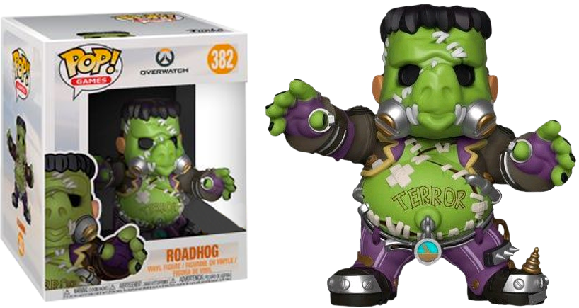 Roadhog - Overwatch Halloween Pop Figure (480x255), Png Download