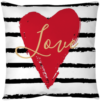 Hand Drawn Heart On Striped Background - Heart (400x400), Png Download