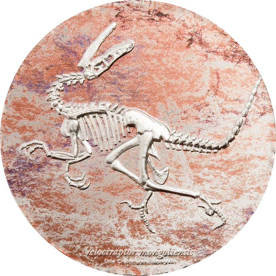 Velociraptor - Velociraptor Coin Mongolia (910x910), Png Download
