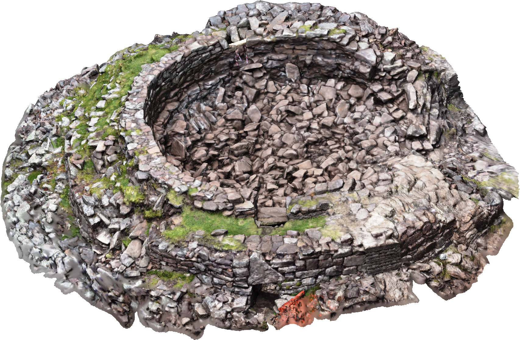 Image Of 3d Model, Created From Photos Taken 29th July - Igneous Rock (1810x1253), Png Download