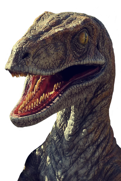 Column - Raptor - Velociraptor Jurassic Park (400x600), Png Download