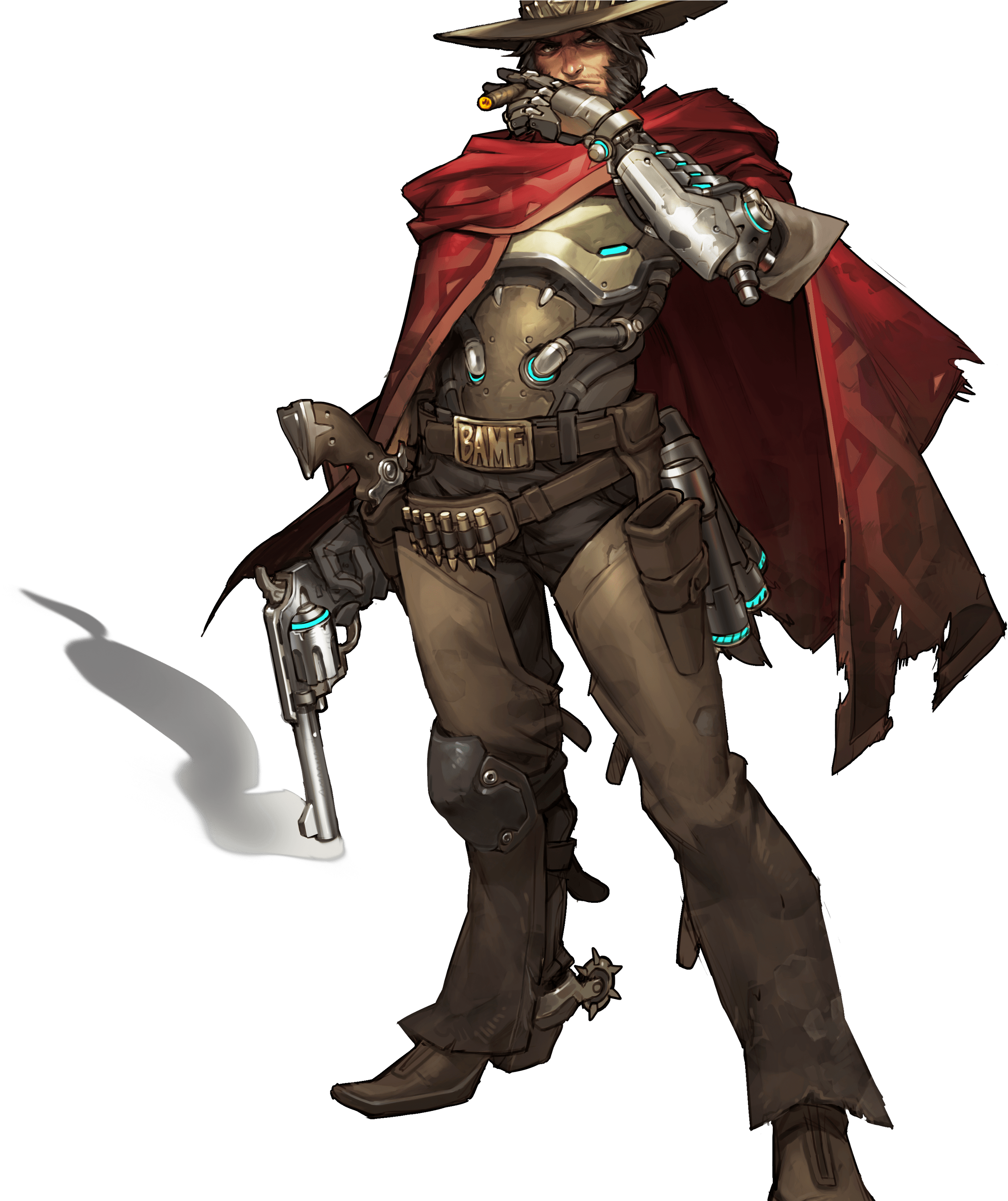 Transparent Reaper Overwatch - Mccree From Overwatch (3000x3000), Png Download