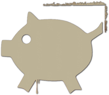 Piggy - Boar (400x370), Png Download
