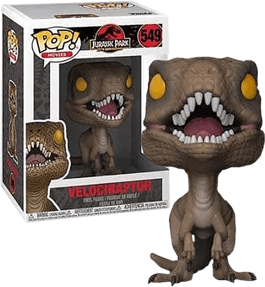 Velociraptor - Figurine Pop Jurassic World (600x600), Png Download
