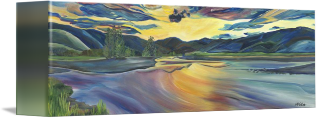 Lees Valley, New Zealand - Gallery-wrapped Canvas Art Print 10 X 3 Entitled Lees (650x242), Png Download