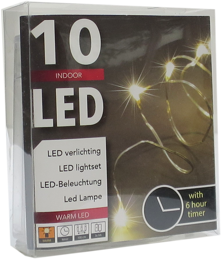 Led String Chain Fairy Lights With Silver Wire With - Hit 20027 Led-lichterkette 100er Batteriebetrieb Warmweiss (820x942), Png Download