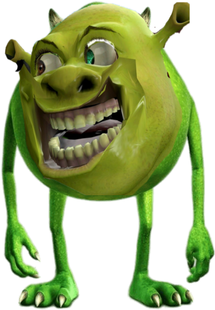 Monster Inc Green Character (480x660), Png Download