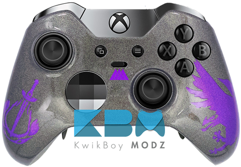 Destiny Warlock Elite Controller - Green Lime Green Crossing Pattern Xbox One Elite Controller (500x356), Png Download