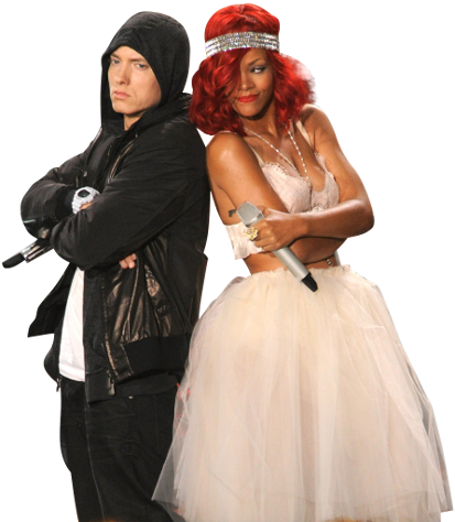 Eminem Rihanna - Rihanna & Eminem (413x474), Png Download