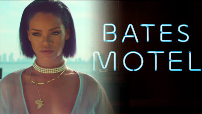 Featured Home - Rihanna En Bates Motel (1100x384), Png Download