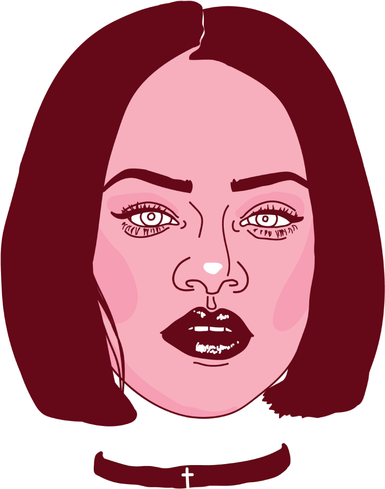 Rihanna Floating Head - Illustration (800x1033), Png Download