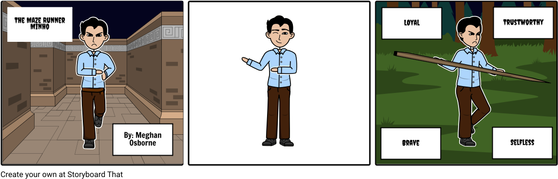 The Maze Runner - Cartoon (1164x385), Png Download