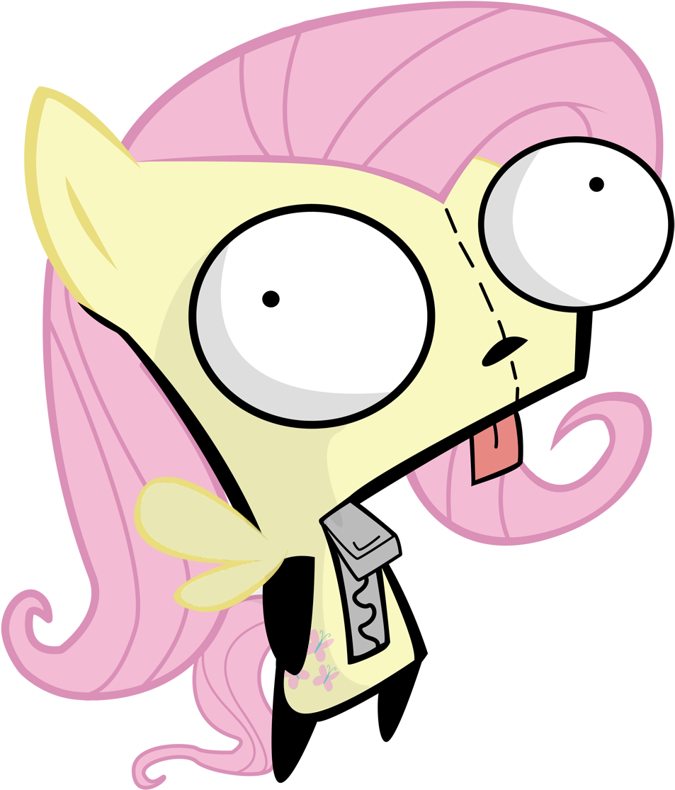 132048629224 ) - Invader Zim Gir Cat (1000x1197), Png Download