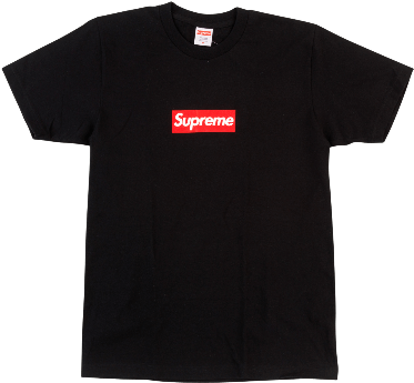 red and black supreme shirt