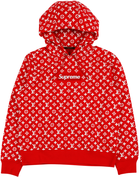 Download Supreme X Louis Vuitton Box Logo Hoodie - Brighton PNG Image