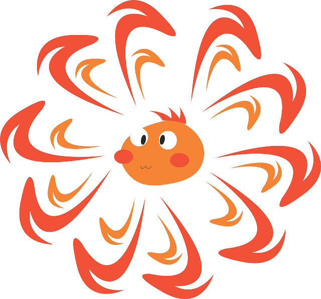 Radiation Environment, Shine, Sun, Man, Head, Cartoon, - ดวง อาทิตย์ การ์ตูน เคลื่อนไหว (640x596), Png Download