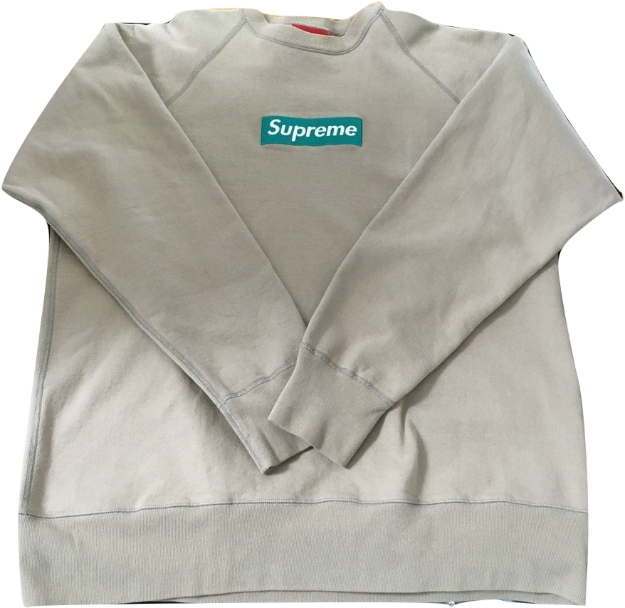 Supreme Box Logo Crewneck - Sweater (958x937), Png Download