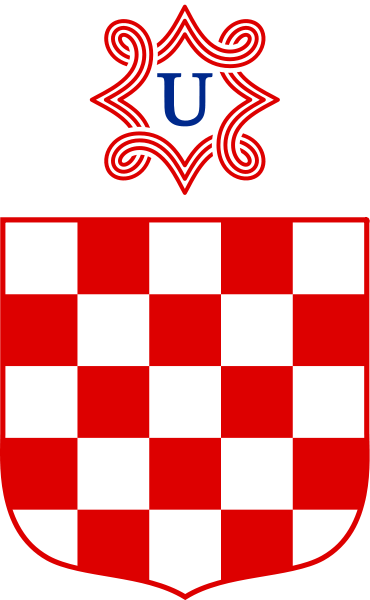 Flag Of The Independent State Of Croatia - Croatian Coat Of Arms (370x600), Png Download