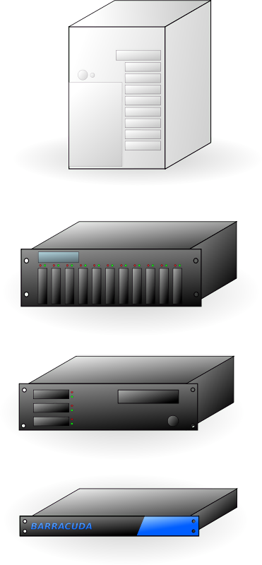 This Graphics Is Different Servers About Barracuda, - Rack Server Clipart Transparent (371x800), Png Download