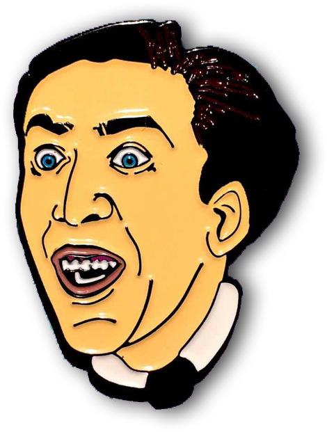 Nicolas Cage - Cartoon Drawing Of Nicolas Cage (516x644), Png Download