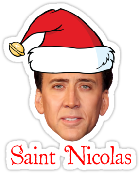 Nicolas Cage Png Download " - Nicolas Cage Christmas Jumper Buy (375x360), Png Download