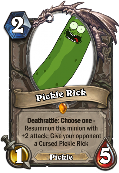 Pickle Pepe - Marin The Fox Hearthstone (400x569), Png Download