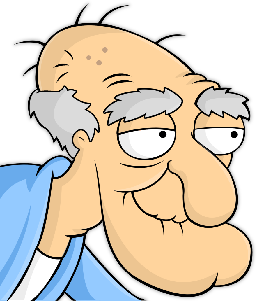 Genetic Makeup Of The Perfect Italian Take-out Place - Herbert Family Guy Face (900x1031), Png Download