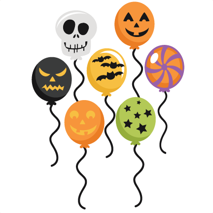Balloons Transparent Halloween - Halloween Balloons Clipart (432x432), Png Download