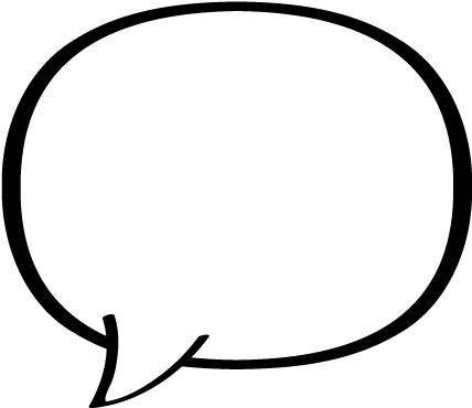 Blank Word Balloons - White Balloon Vector Png (443x385), Png Download