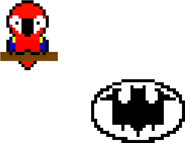 Batman Symbol And Parrott (720x570), Png Download