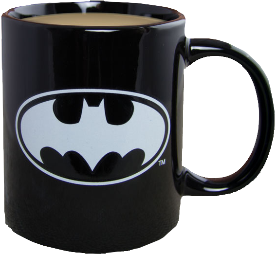 Batman Symbol Glow In The Dark Mug - Glow In The Dark Mug (567x522), Png Download