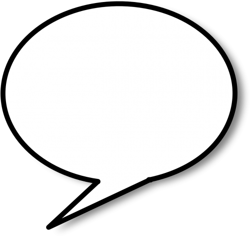 Speech Bubble,speech - Speech Bubble Black Background (500x479), Png Download