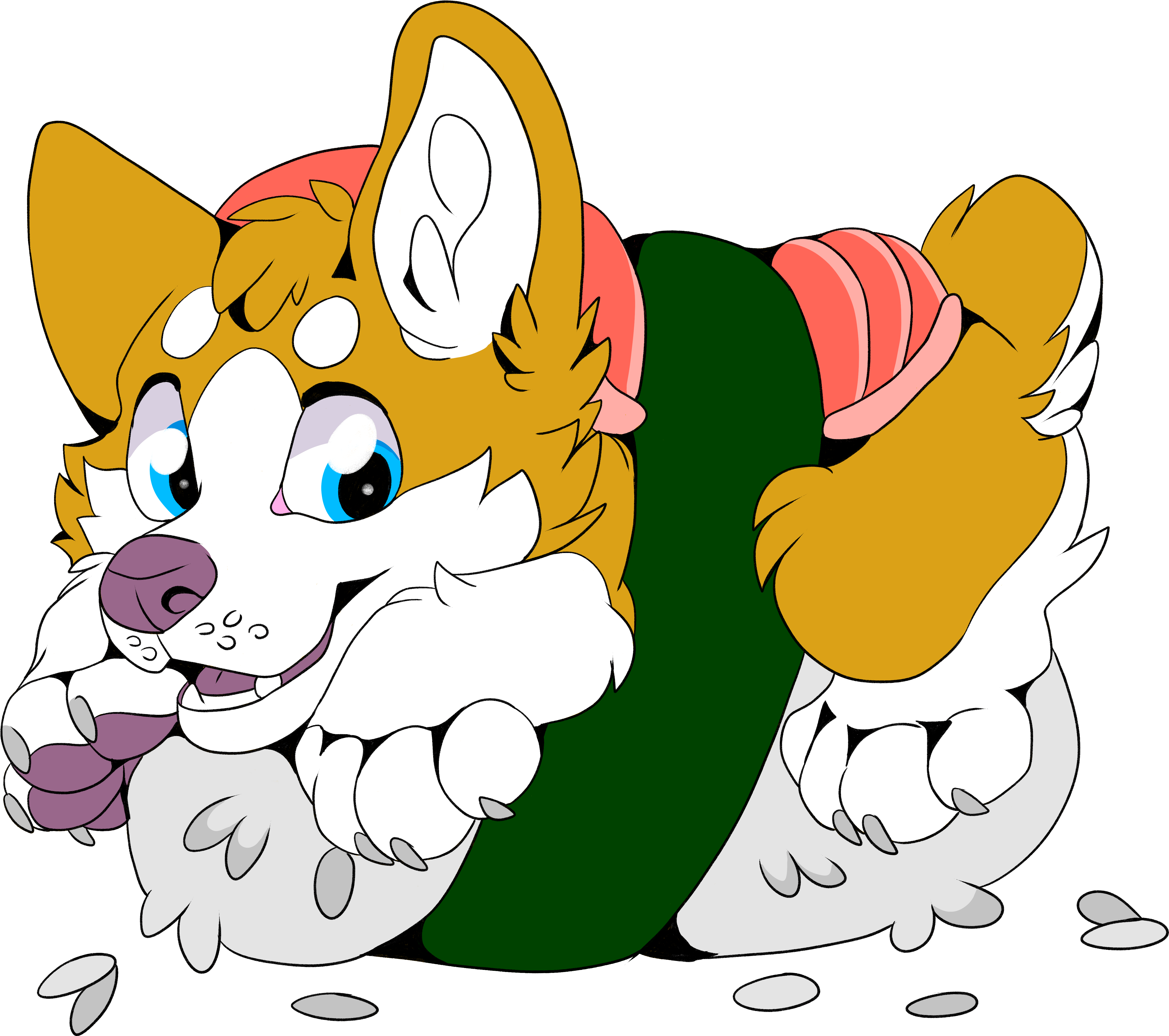 Sushi Corgi Design - Design (5500x5500), Png Download