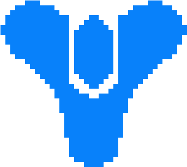 Destiny Logo - Destiny Symbol Pixel Art (430x400), Png Download