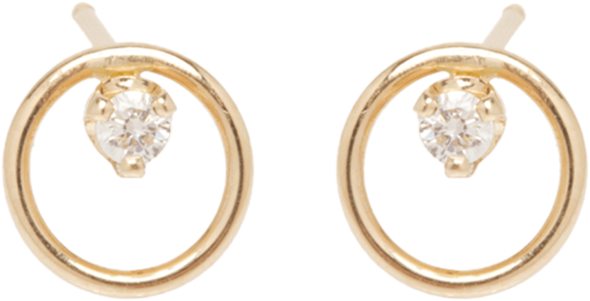 Item Primary Image - Zoe Chicco Women's 14ct Yellow Gold Round White Diamonds (2250x3000), Png Download