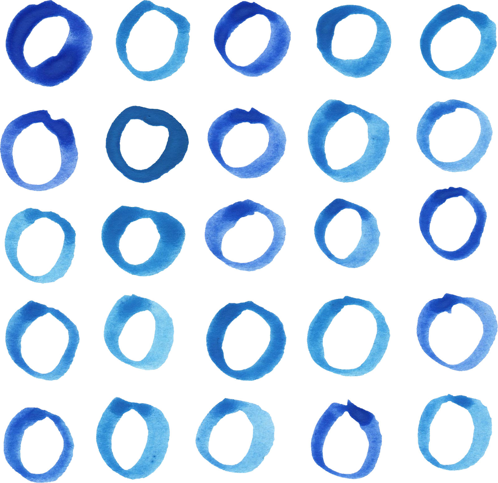 Watercolor Circle Pattern Transparent Png Png Transparent - File Format (1600x1552), Png Download
